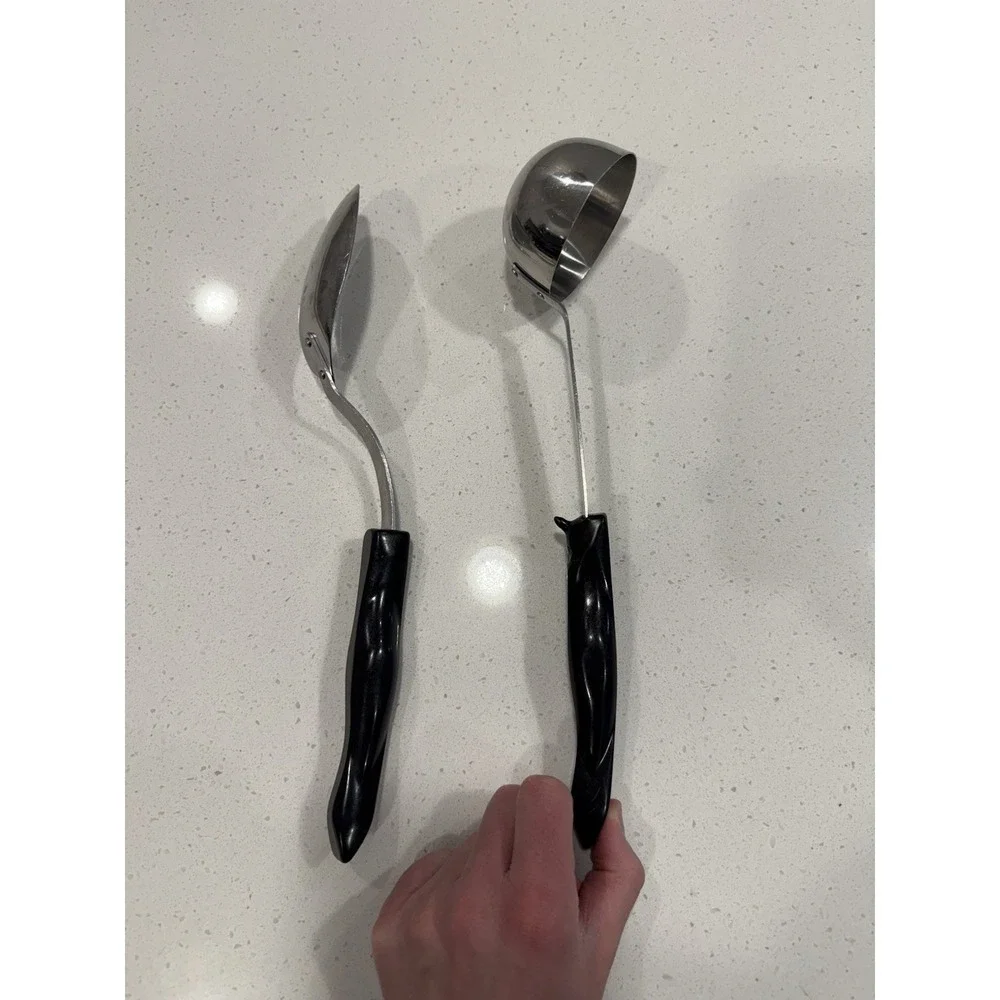 Cutco 17kd Serving Spoon & Ladle Dark Brown